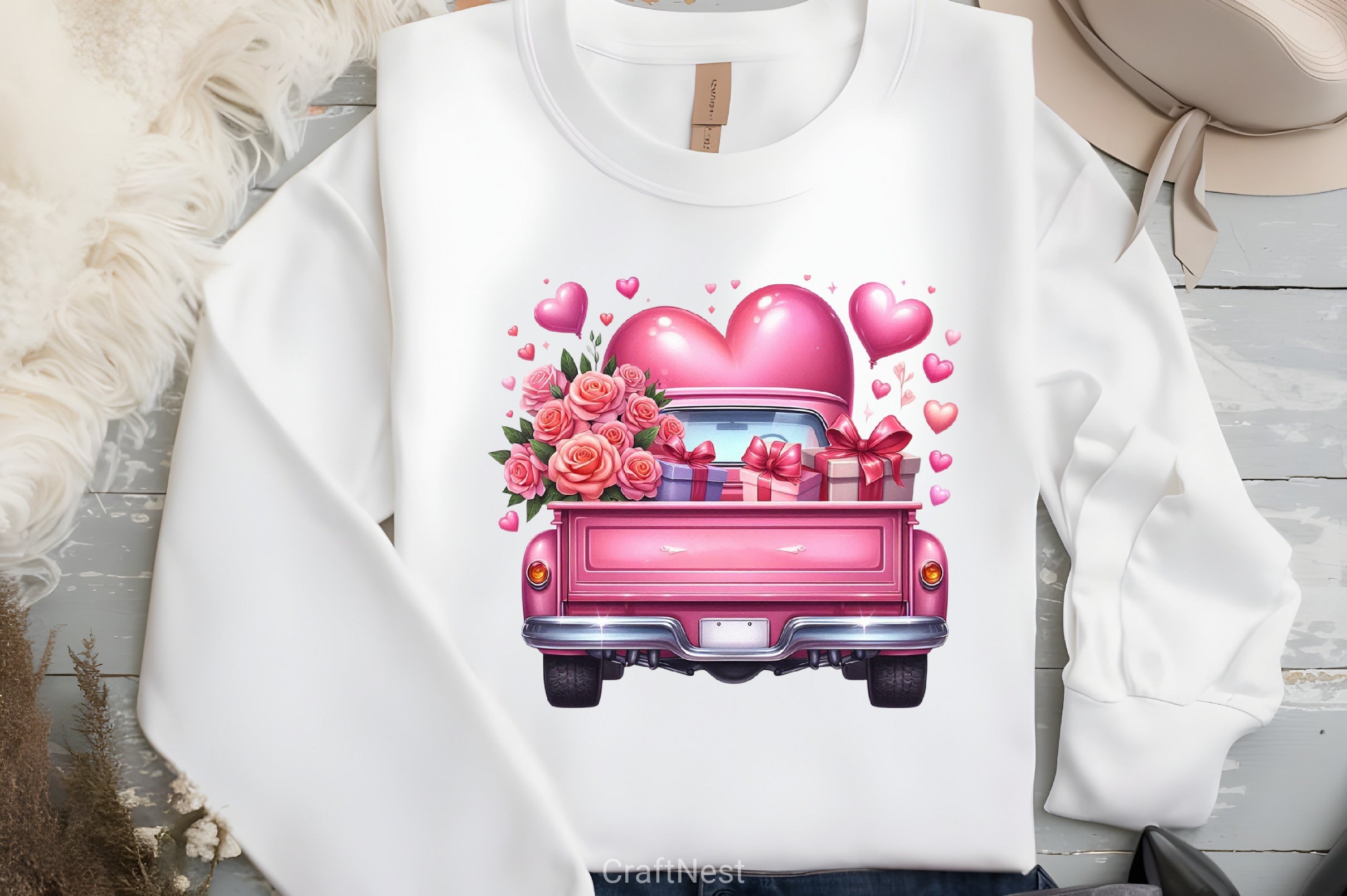 Truck Heart Clipart Bundle - CraftNest - Digital Crafting and Art