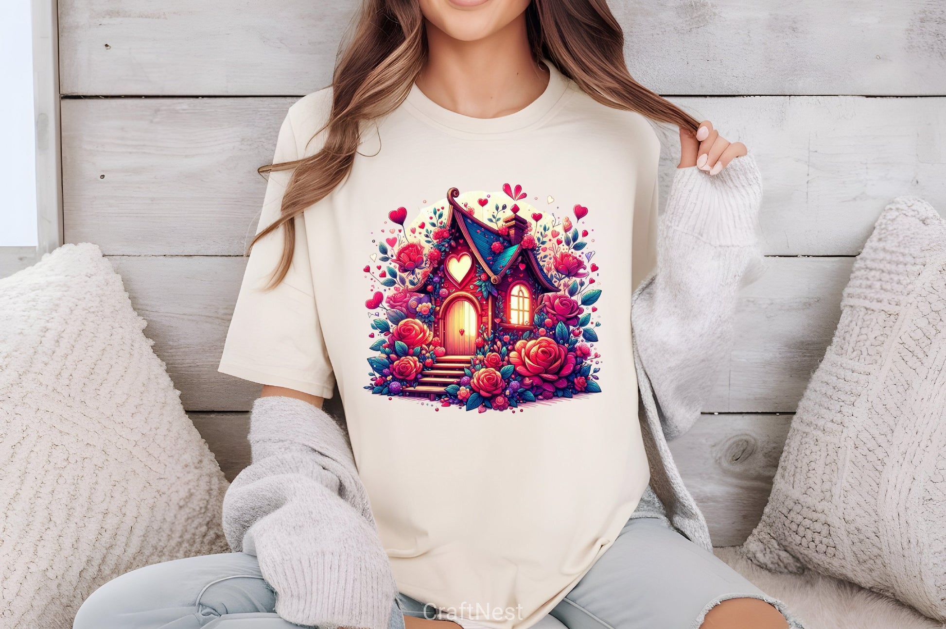 Valentine Fairy House Clipart Bundle 2 - CraftNest - Digital Crafting and Art