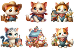 Cute Kittens Clipart Bundle - CraftNest - Digital Crafting and Art