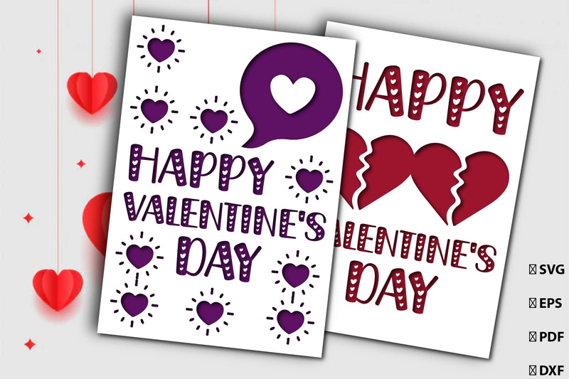 Happy Valentine's Day Card Bundle - CraftNest - Digital Crafting and Art
