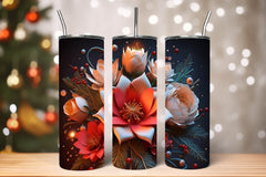 Flower Tumbler Wrap Bundle 9 - CraftNest - Digital Crafting and Art