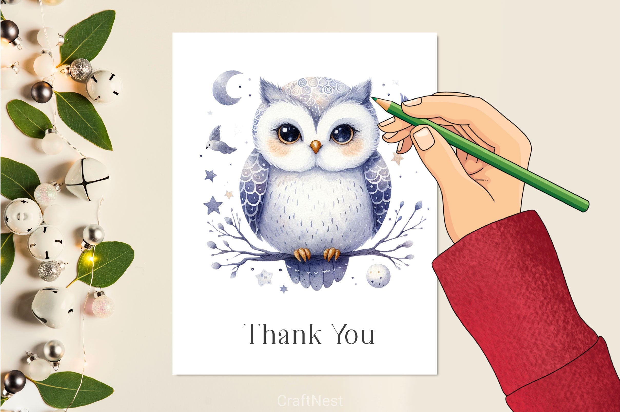 Night Cute Owl Clipart Bundle - CraftNest - Digital Crafting and Art