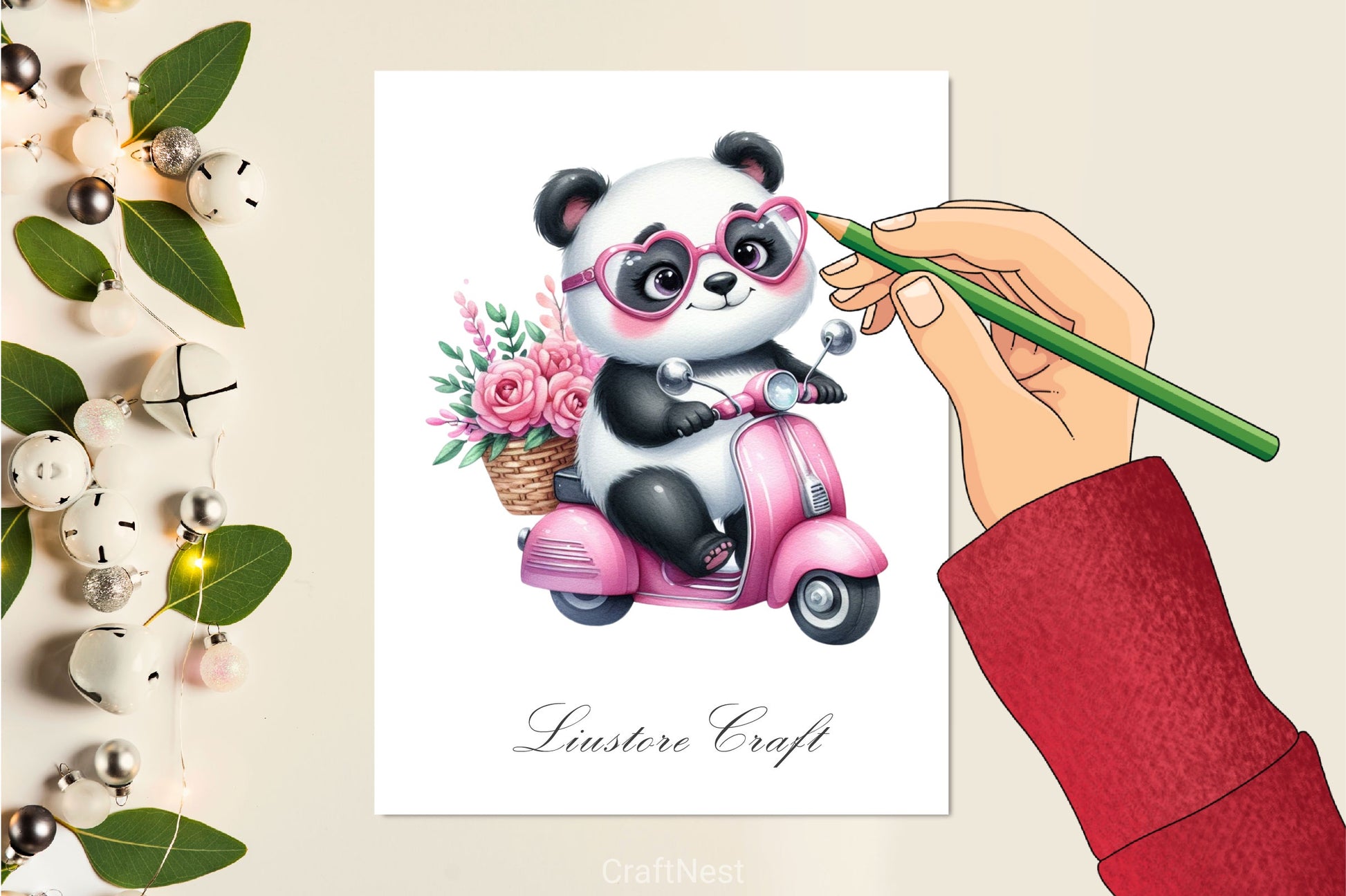 Cute Animals In Scooter Clipart Bundle - CraftNest - Digital Crafting and Art