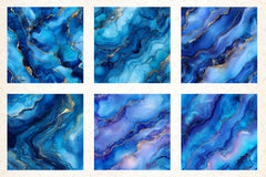 Blue Glitter Ink Digital Paper - CraftNest - Digital Crafting and Art