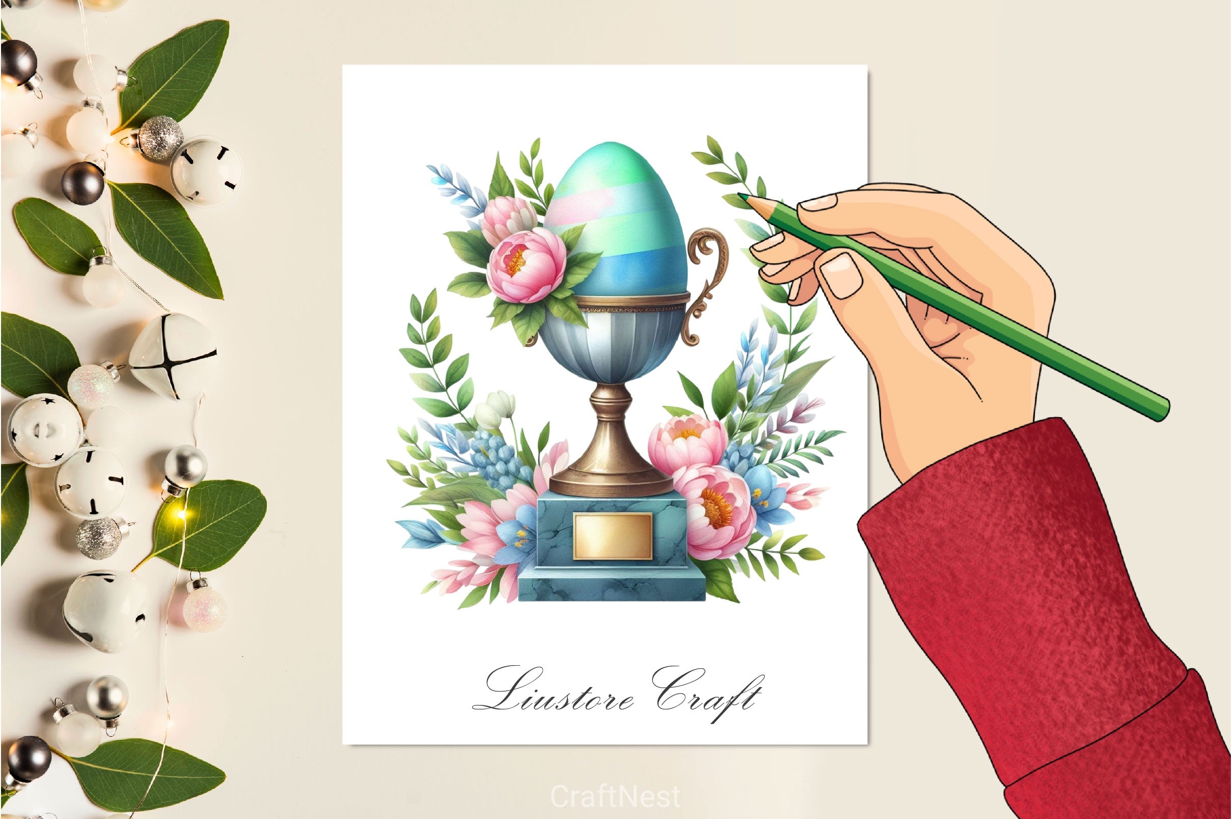 Easter Egg Trophy Clipart Bundle - CraftNest - Digital Crafting and Art