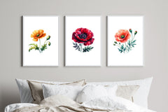 Aesthetic Poppy Flowers Clipart Bundle - CraftNest - Digital Crafting and Art