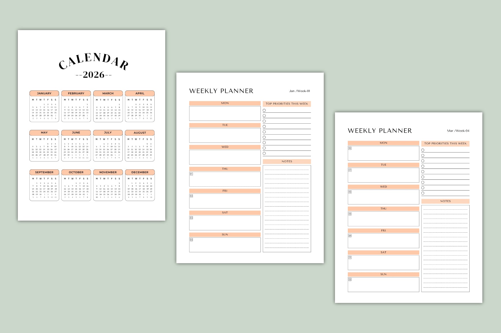 Weekly Productivity Planner