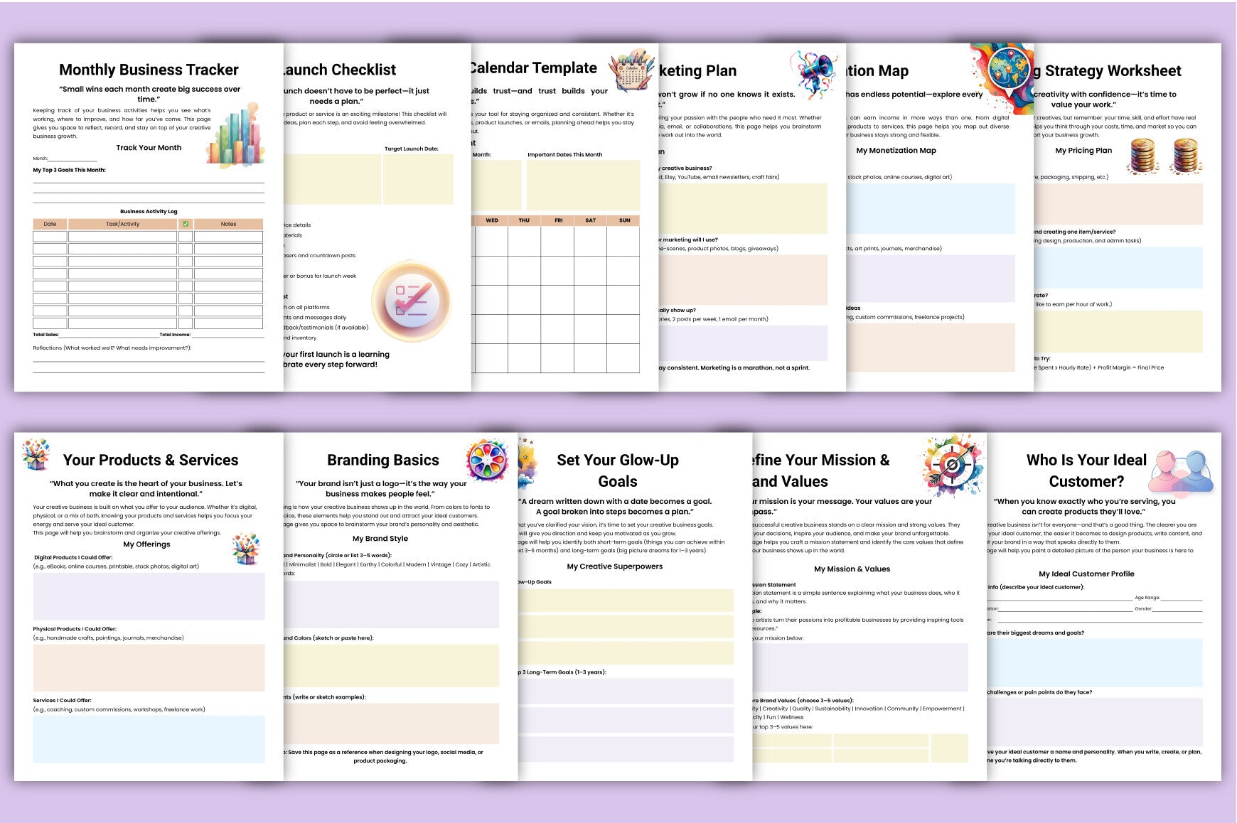 The Creative Business Guidebook Planner