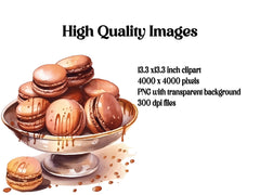 Chocolate Macarons Clipart - CraftNest