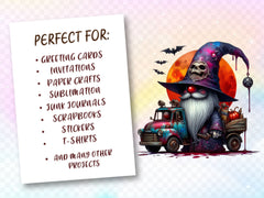 Gothic Halloween Gnome Clipart Bundle 2 - CraftNest - Digital Crafting and Art