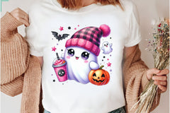 Cute Ghost Cute Halloween Clipart Bundle 22 - CraftNest - Digital Crafting and Art