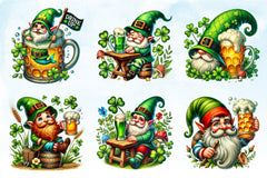 Lucky Gnomes St. Patrick's Day Clipart Bundle - CraftNest - Digital Crafting and Art