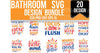 Bathroom SVG Bundle 1