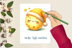 Sleepy Moon Clipart Bundle 2 - CraftNest - Digital Crafting and Art