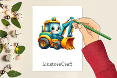 Construction Vehicles Clipart Bundle - CraftNest - Digital Crafting and Art