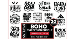 Boho SVG Bundle 1 - CraftNest - Digital Crafting and Art