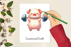 Fat Animals Exercise Clipart Bundle - CraftNest - Digital Crafting and Art