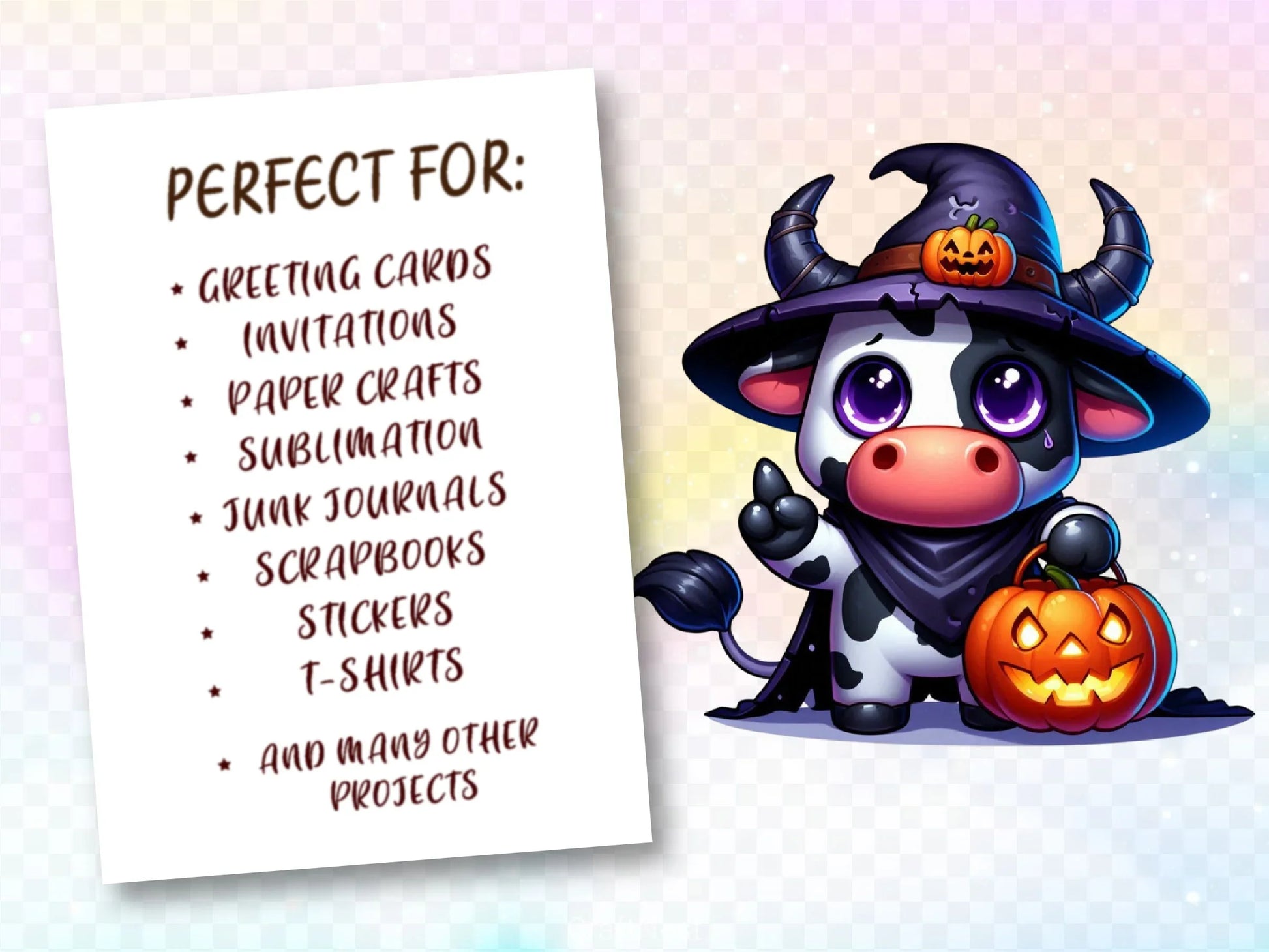 Halloween Cows Clipart Bundle - CraftNest - Digital Crafting and Art