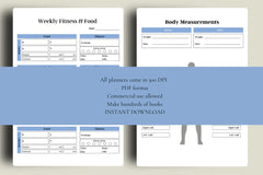 Fitness Planner KDP Planner - CraftNest - Digital Crafting and Art