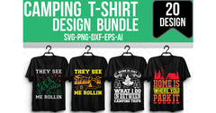 Camping T-Shirt Bundle 1 - CraftNest - Digital Crafting and Art