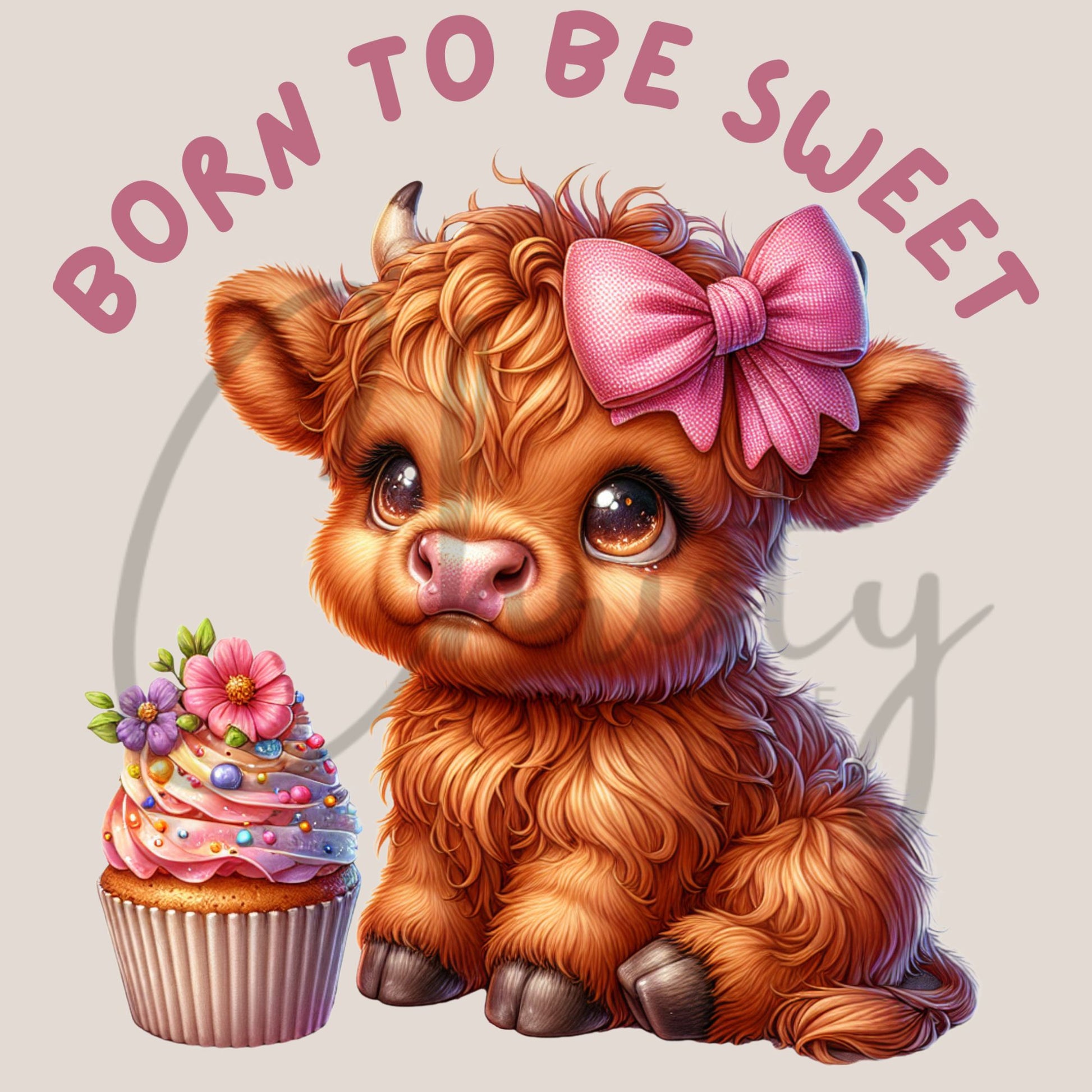 Highland Cow Cupcake Clipart Bundle - CraftNest - Digital Crafting and Art