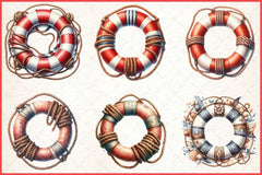 Lifebuoy Clipart Bundle - CraftNest - Digital Crafting and Art