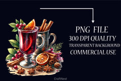 Mulled Wine Clipart Bundle - CraftNest - Digital Crafting and Art