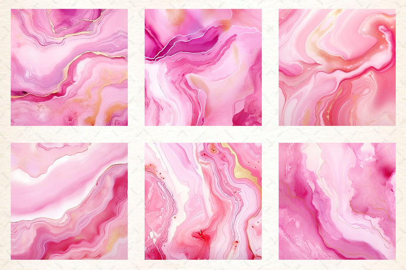 Pink Glitter Ink Digital Papers - CraftNest - Digital Crafting and Art