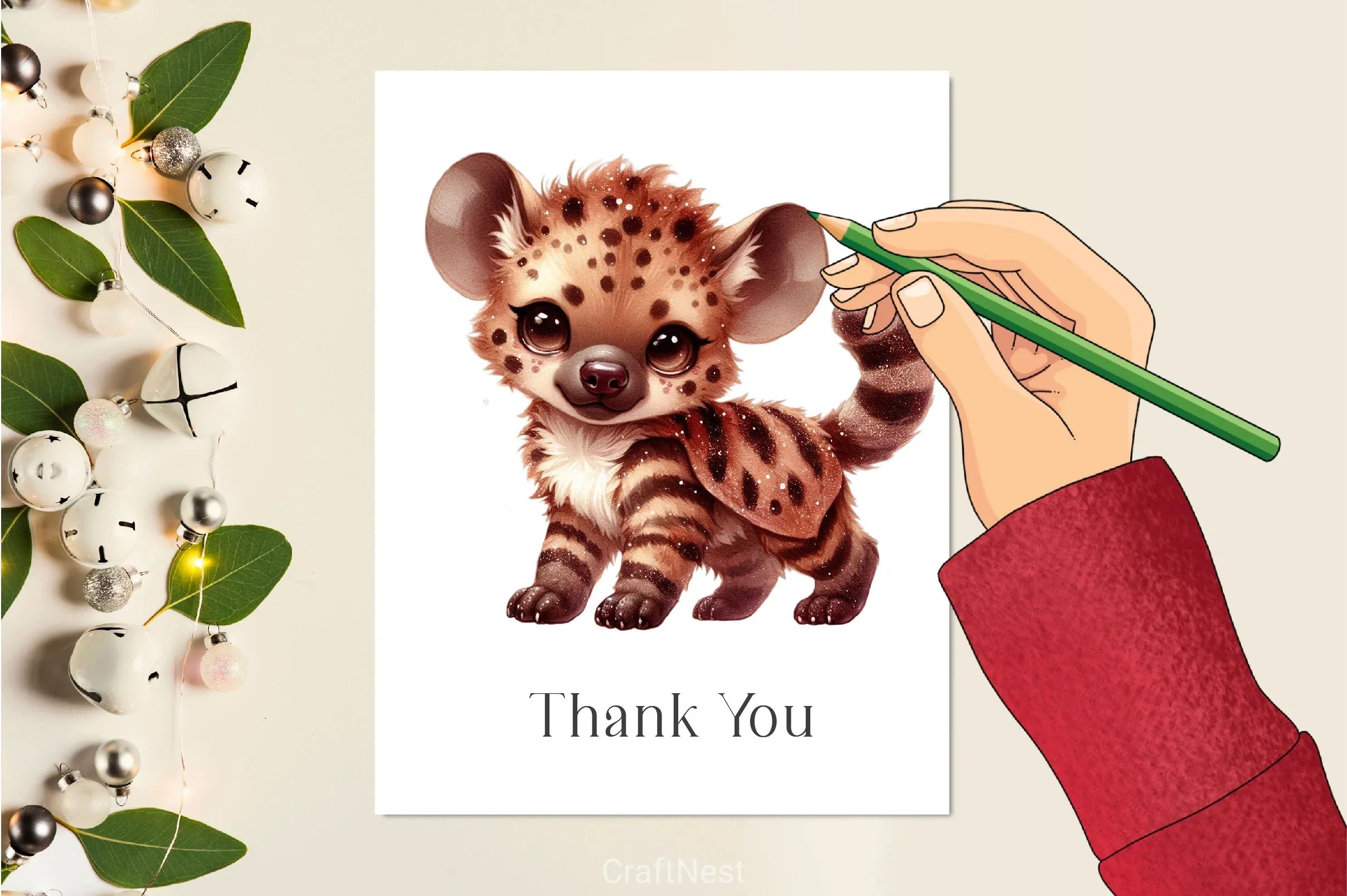 Cute Hyena Clipart Bundle - CraftNest - Digital Crafting and Art