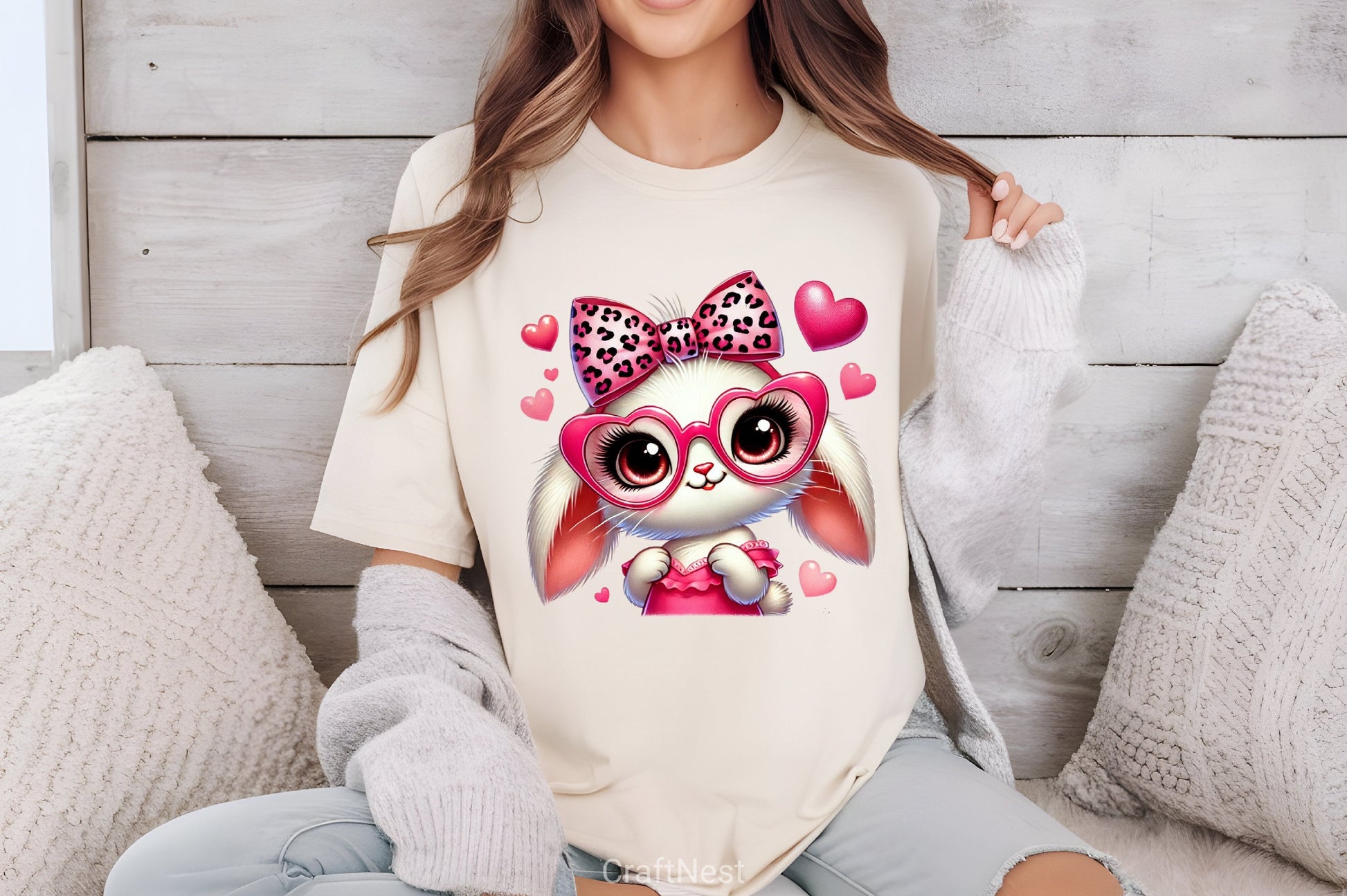 Valentine's Bunny Clipart Bundle - CraftNest - Digital Crafting and Art