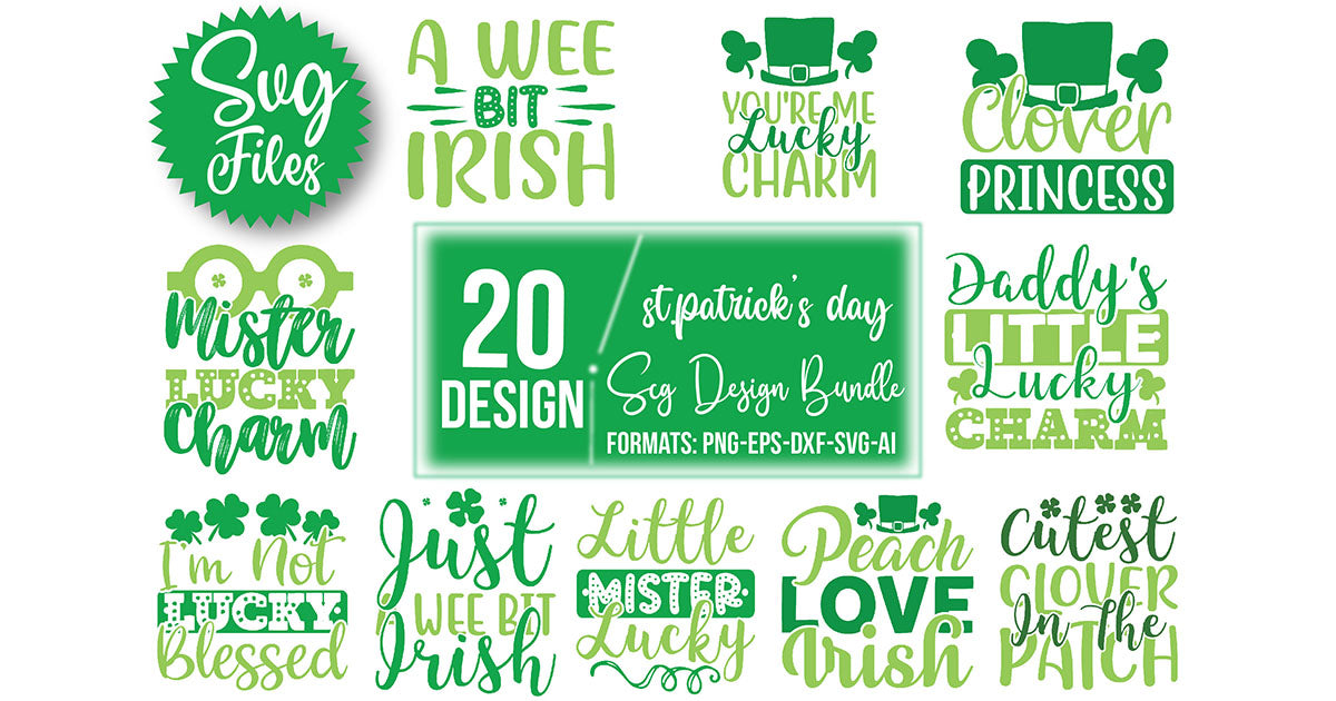 St Patrick's Day SVG Bundle 4 - CraftNest - Digital Crafting and Art