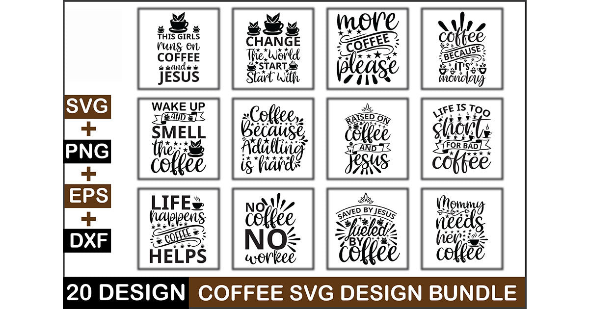 Coffee SVG Bundle - CraftNest - Digital Crafting and Art