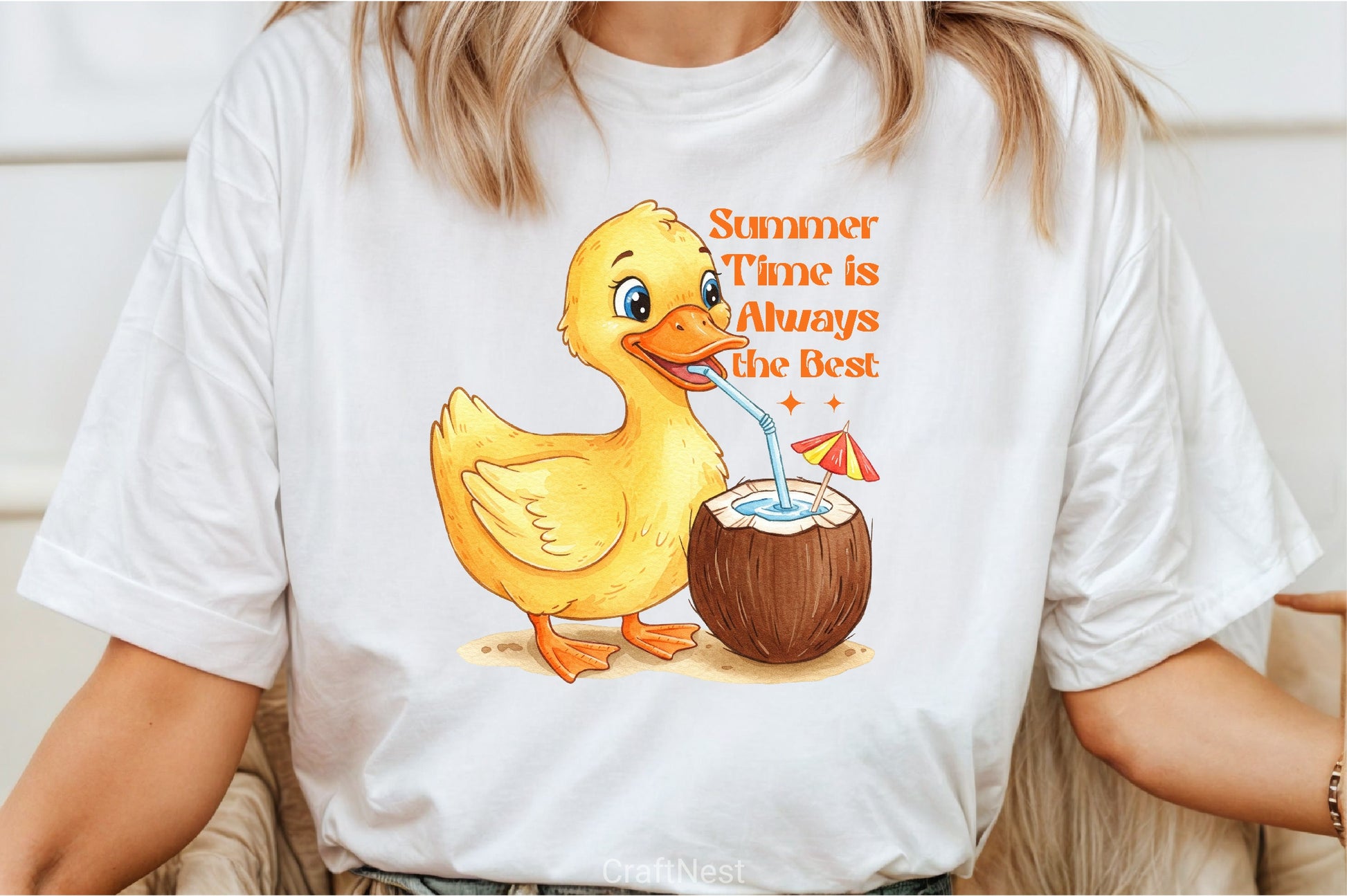 Summer Duck Clipart Bundle - CraftNest - Digital Crafting and Art