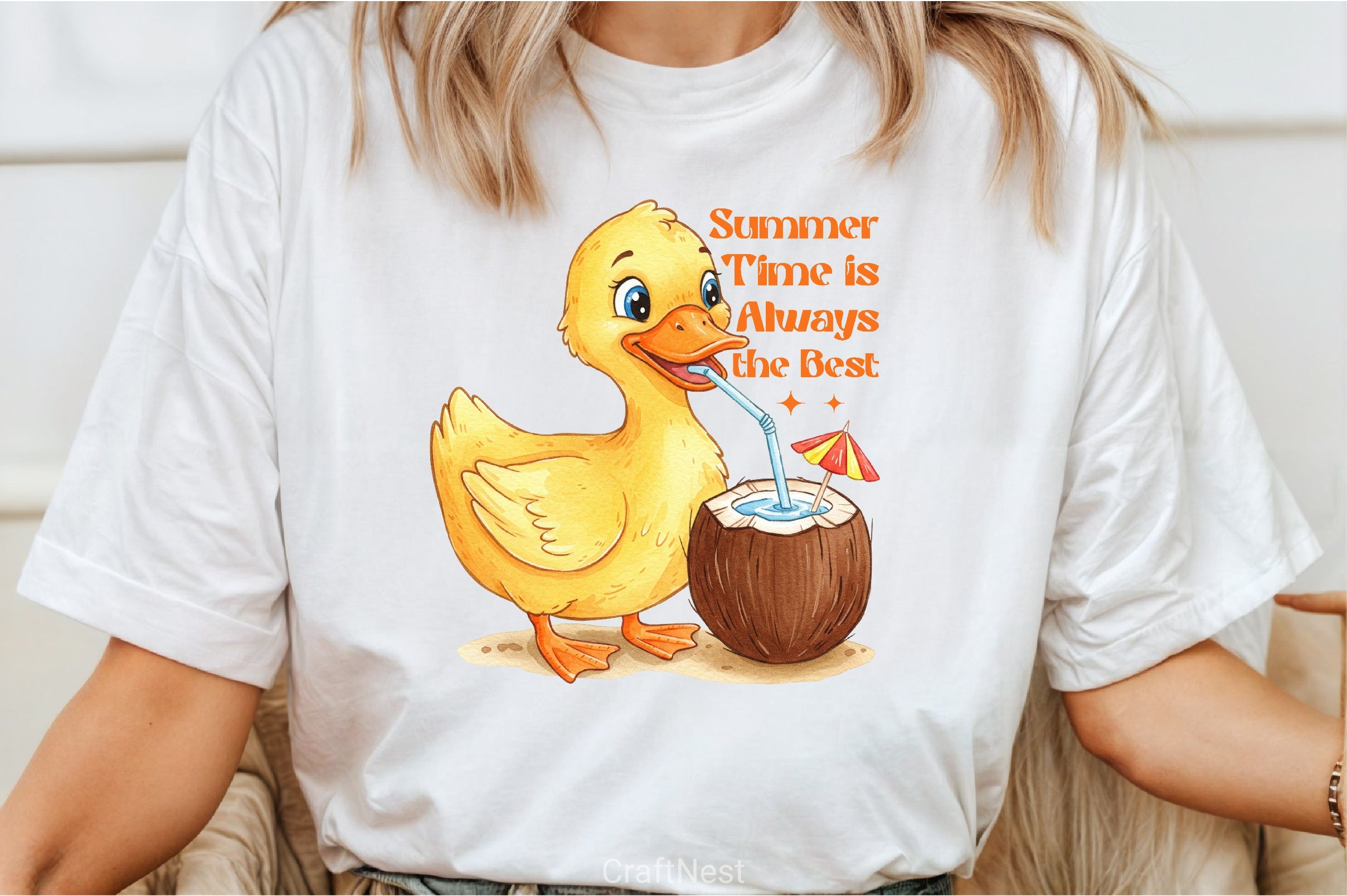 Summer Duck Clipart Bundle - CraftNest - Digital Crafting and Art