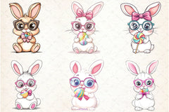 Funny Bunny Clipart Bundle - CraftNest - Digital Crafting and Art