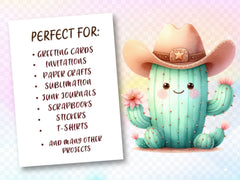 Pastel Western Cactus Clipart Bundle 2 - CraftNest - Digital Crafting and Art