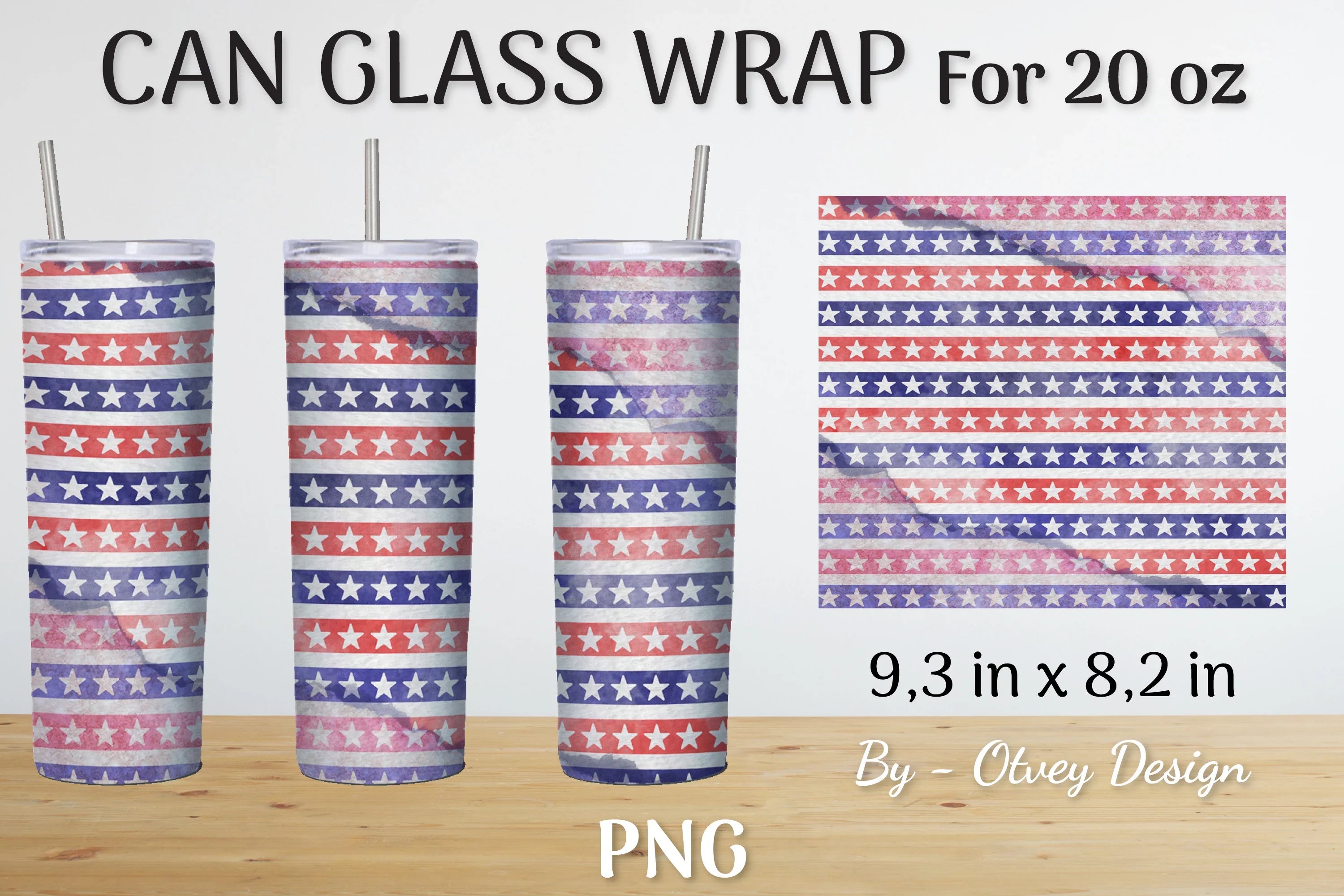 Patriotic 20 oz Tumbler Wraps SVG Bundle - CraftNest - Digital Crafting and Art