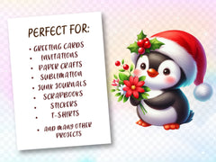 Christmas Penguin Clipart Bundle 7 - CraftNest - Digital Crafting and Art
