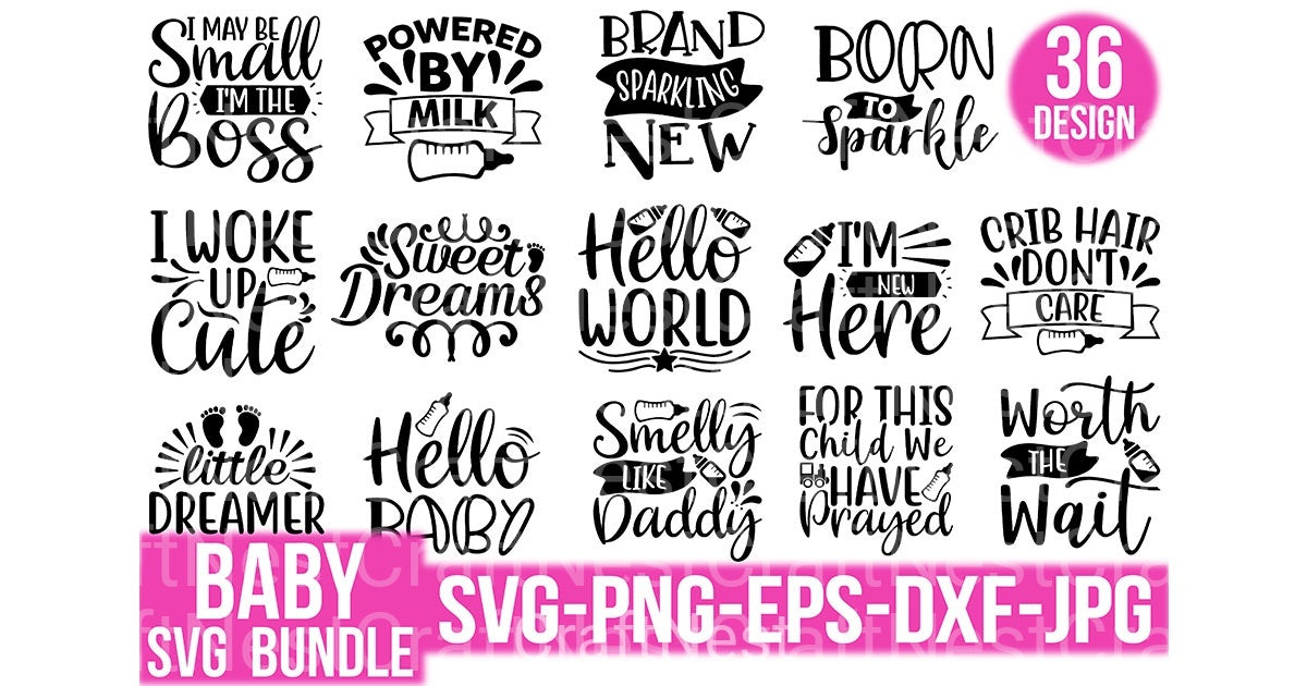 Baby Design Bundle - CraftNest - Digital Crafting and Art