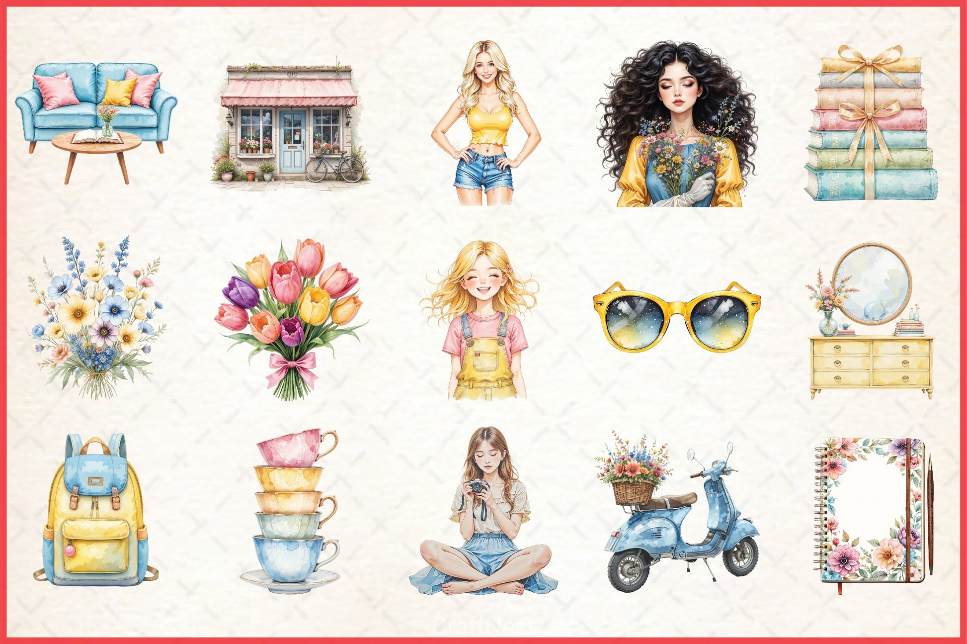 Spring & Summer Clipart Bundle - CraftNest - Digital Crafting and Art