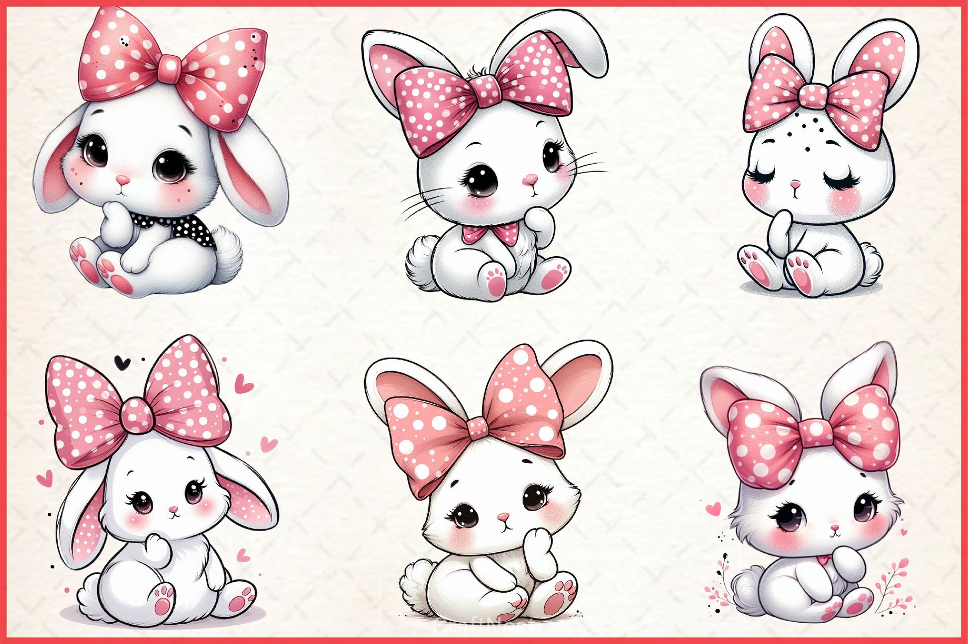 Bunny Clipart Bundle - CraftNest - Digital Crafting and Art