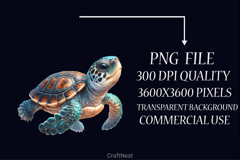 Sea Turtle Clipart Bundle - CraftNest - Digital Crafting and Art