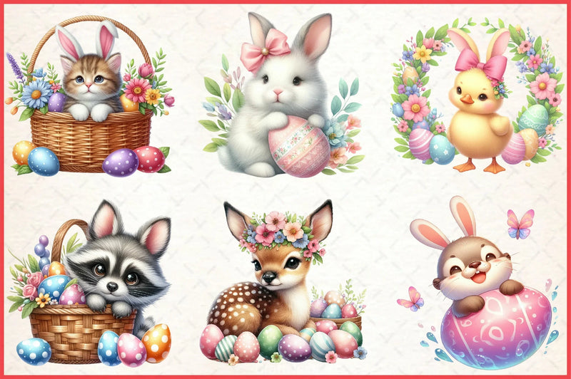 Easter Animals Clipart Bundle - CraftNest - Digital Crafting and Art