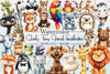 Quirky Funny Animals Clipart Bundle