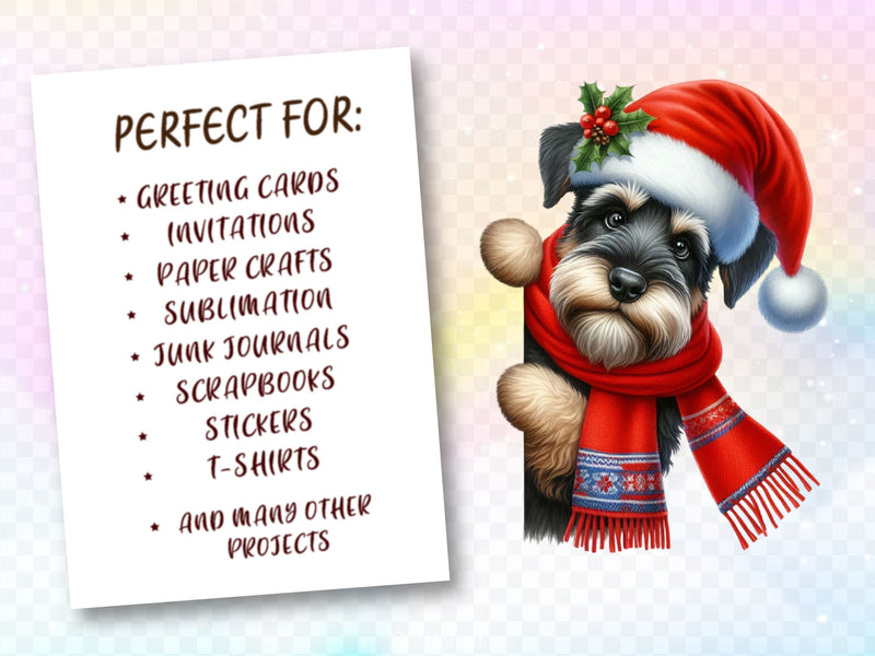 Christmas Peeking Dogs Clipart Bundle - CraftNest - Digital Crafting and Art