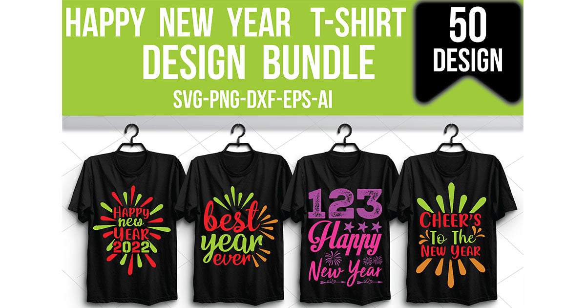 New Year SVG Bundle 5 - CraftNest - Digital Crafting and Art