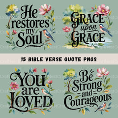 Bible Quotes Clipart Bundle - CraftNest - Digital Crafting and Art