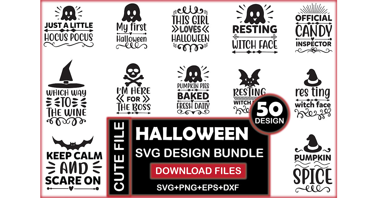 Halloween SVG Bundle 6 - CraftNest - Digital Crafting and Art