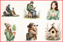 Green Spring Outdoor Cliparts Bundle - CraftNest - Digital Crafting and Art