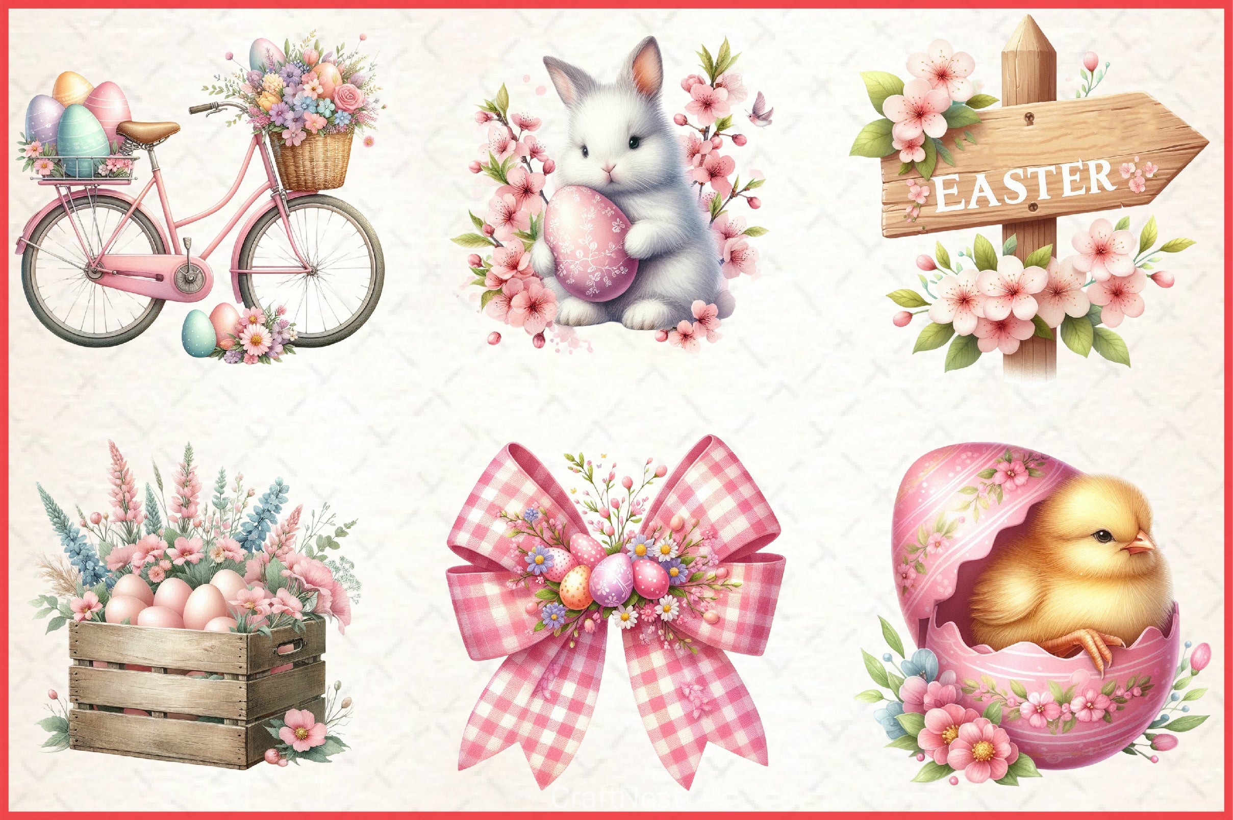 Spring Easter Clipart Bundle 2 - CraftNest - Digital Crafting and Art